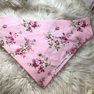 🐶 4 for $16 Dog Bandana PINK POLKA DOT FLOWERS